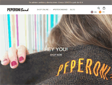 Tablet Screenshot of peperoniband.com
